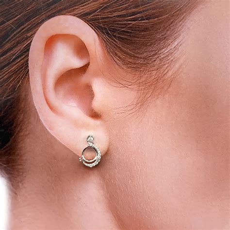 diamond earring semi mounts